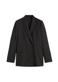 Blazer à double boutonnage en laine - Charcoal Melange