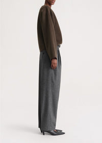 Pull trapèze en laine - Chocolate Melange