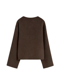 Pull trapèze en laine - Chocolate Melange