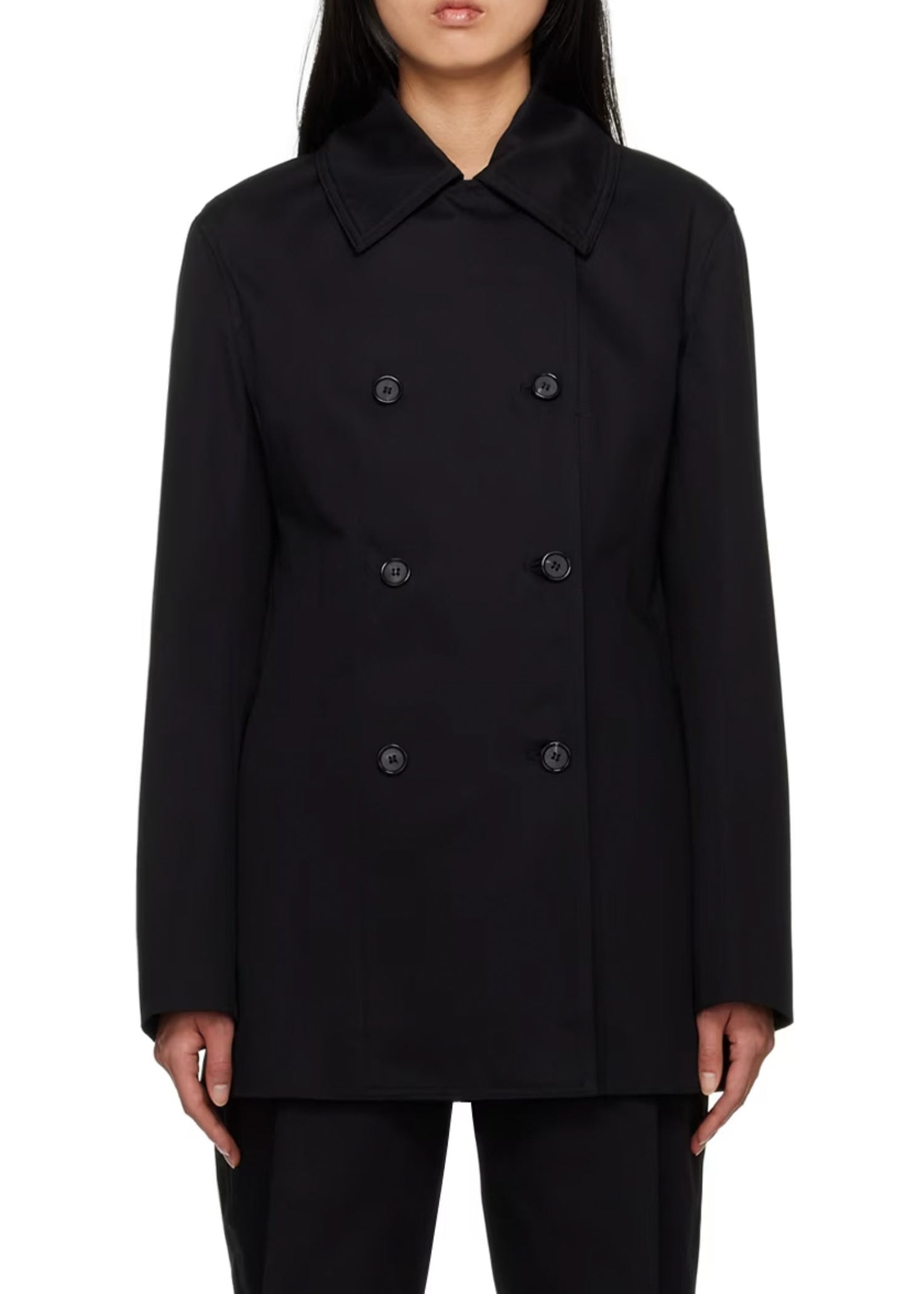 Veste structurée à boutons - Black