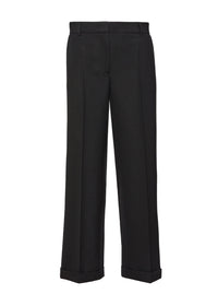 Pantalon de tailleur en laine mélangée - Black