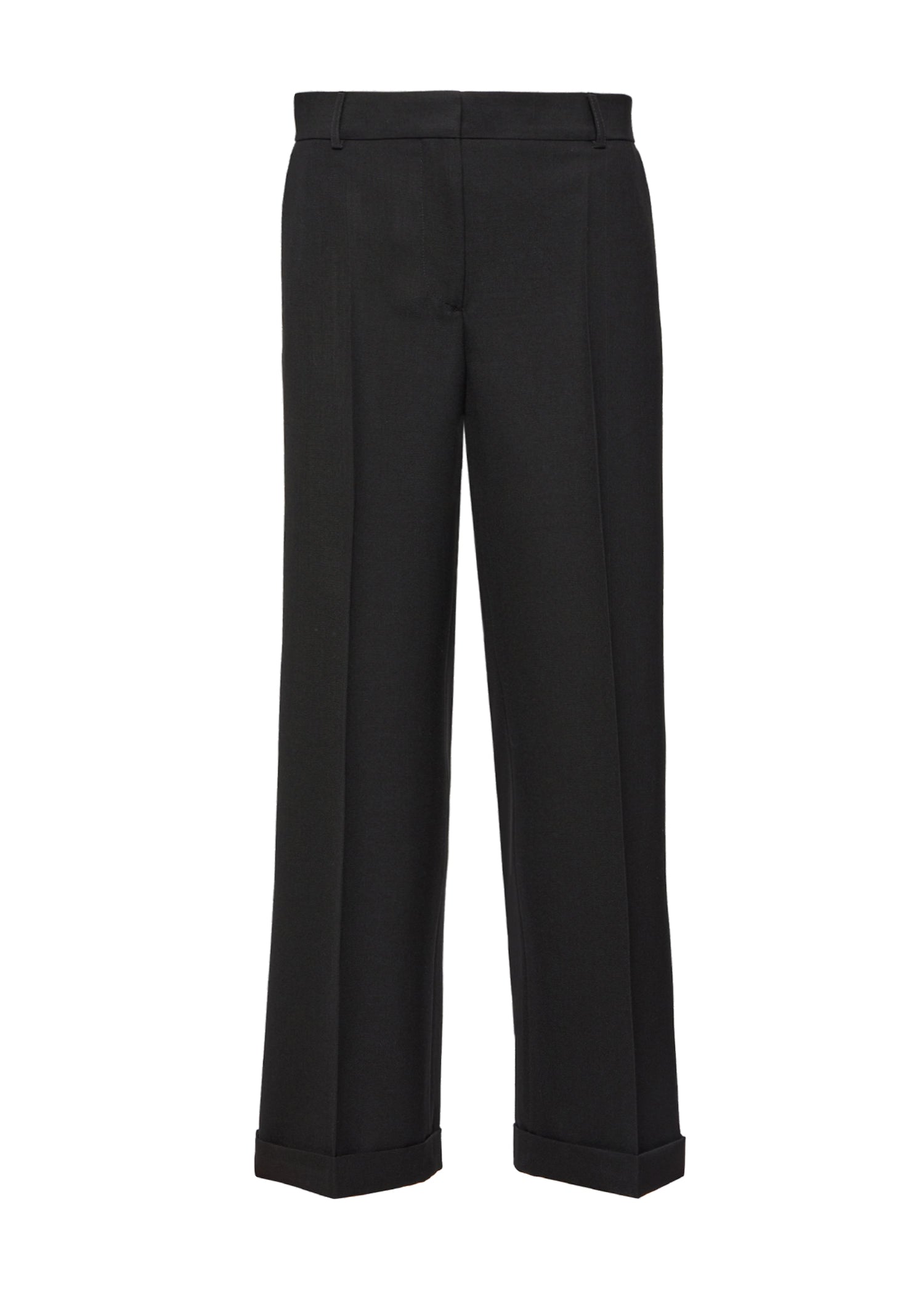 Pantalon de tailleur en laine mélangée - Black