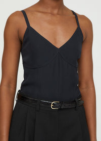 Débardeur Cami en satin - Navy