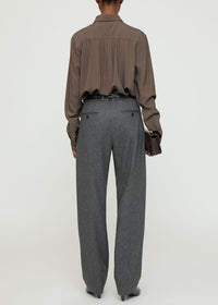 Chemise drapée à col bénitier - Ash