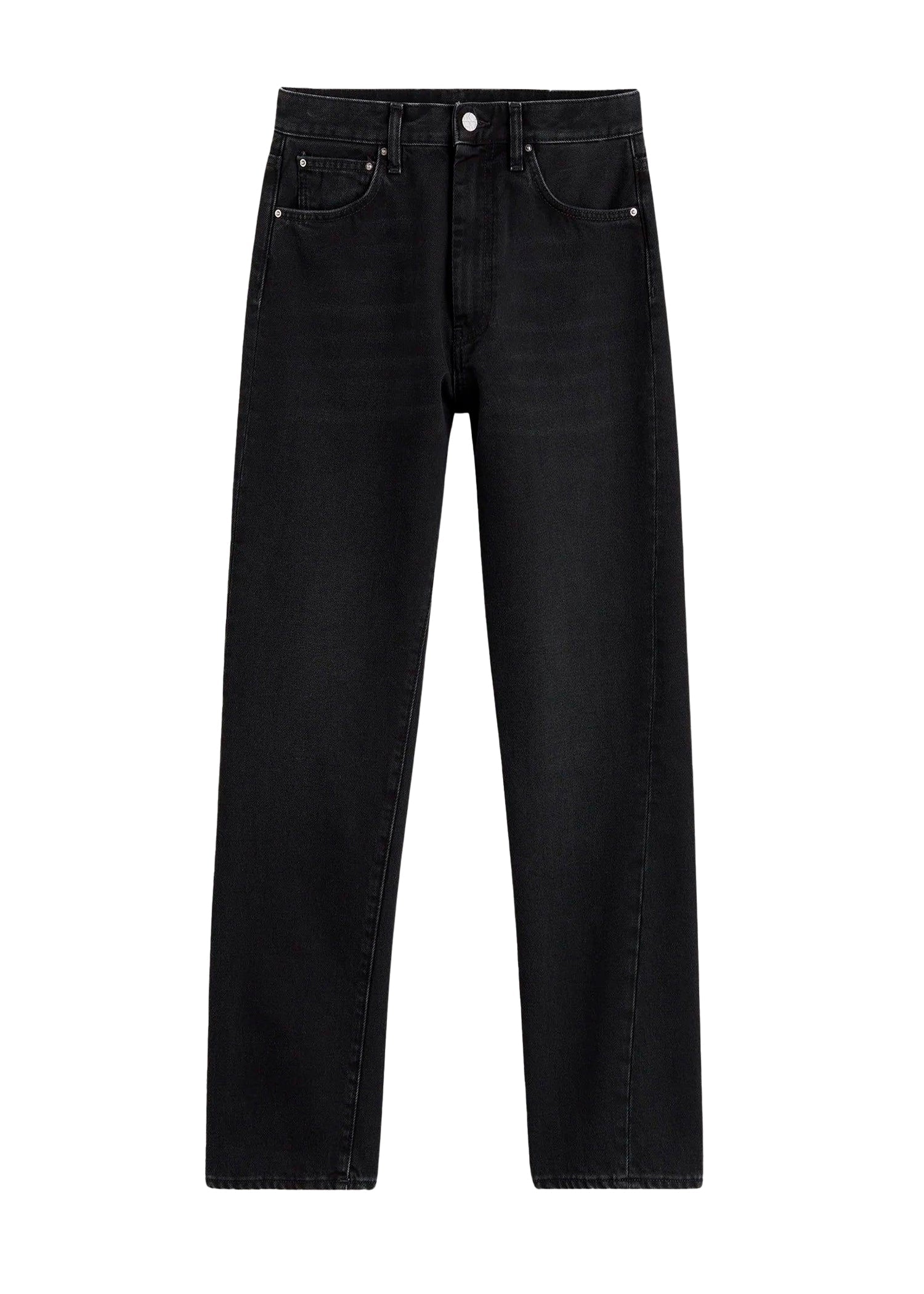 Pantalon à coutures torsadées en denim - Black Rinse