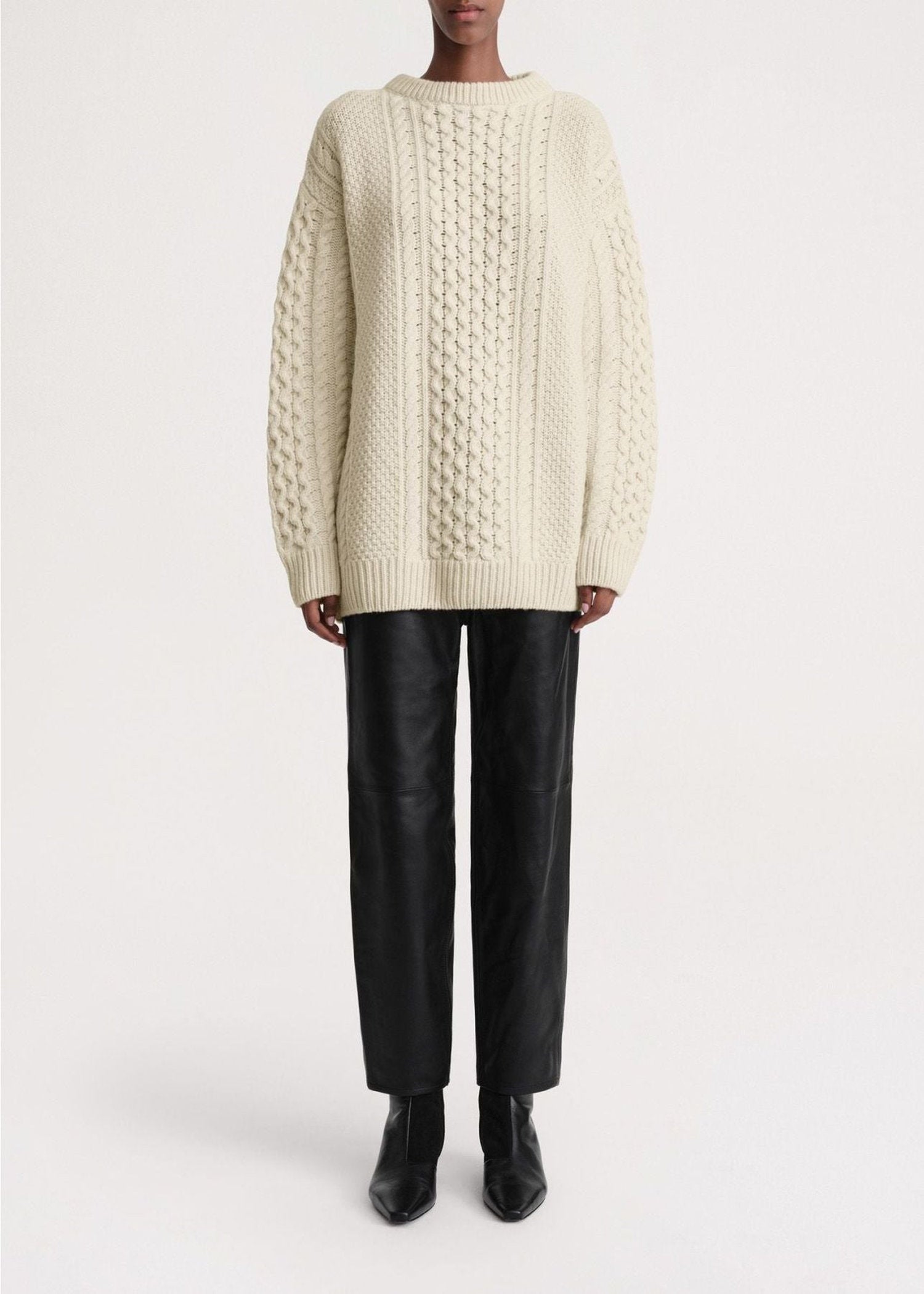 Pull  oversize en laine - Cream