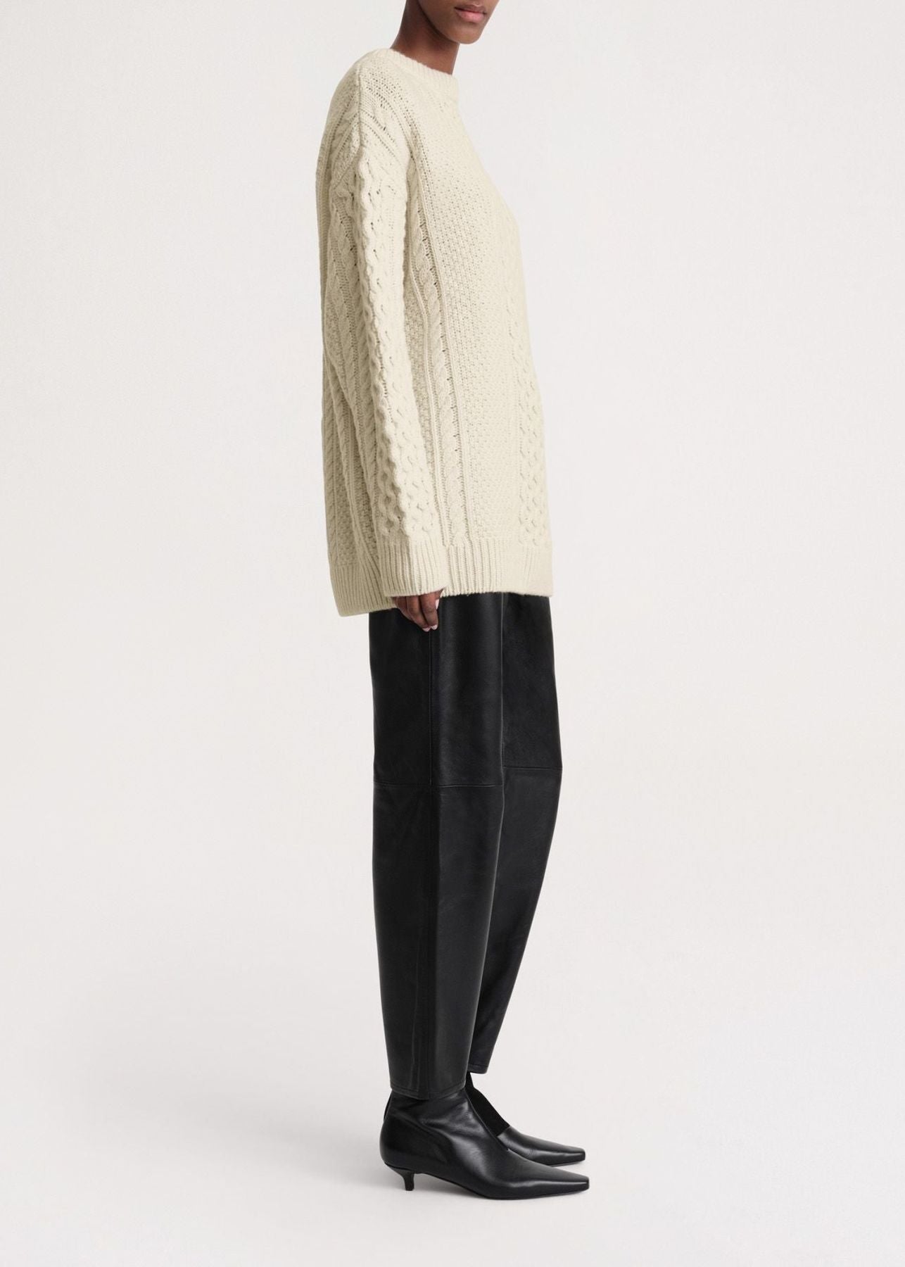 Pull  oversize en laine - Cream