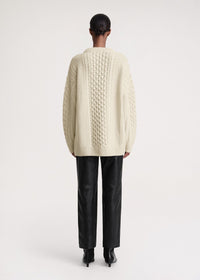 Pull  oversize en laine - Cream