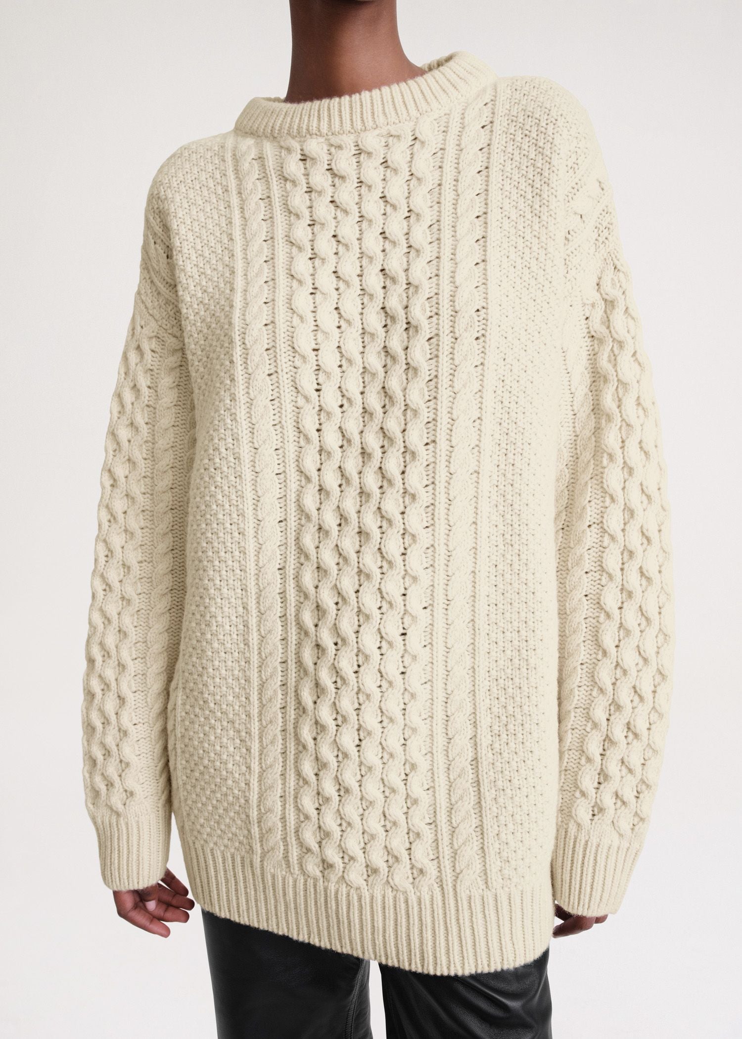 Pull  oversize en laine - Cream