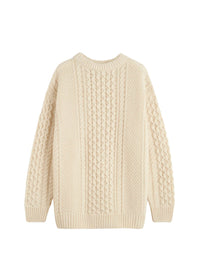 Pull  oversize en laine - Cream