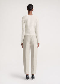 Pull tricoté en laine - Cream