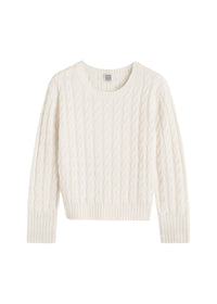 Pull tricoté en laine - Cream
