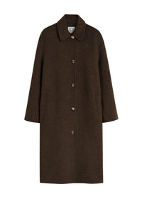 Manteau long en laine - Chocolate Melange