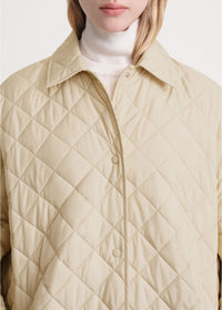Veste longue matelassée - Stone