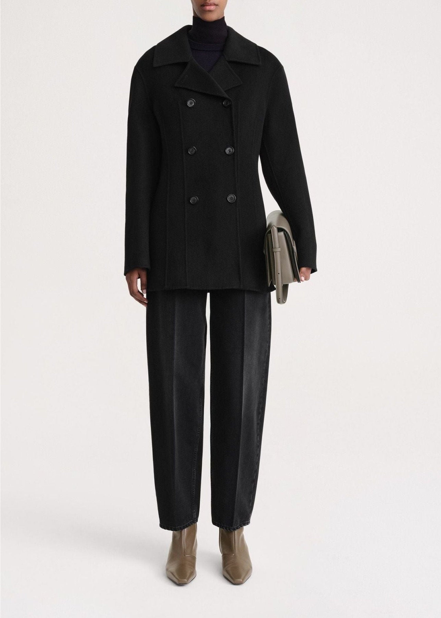 Veste structurée en laine - Black