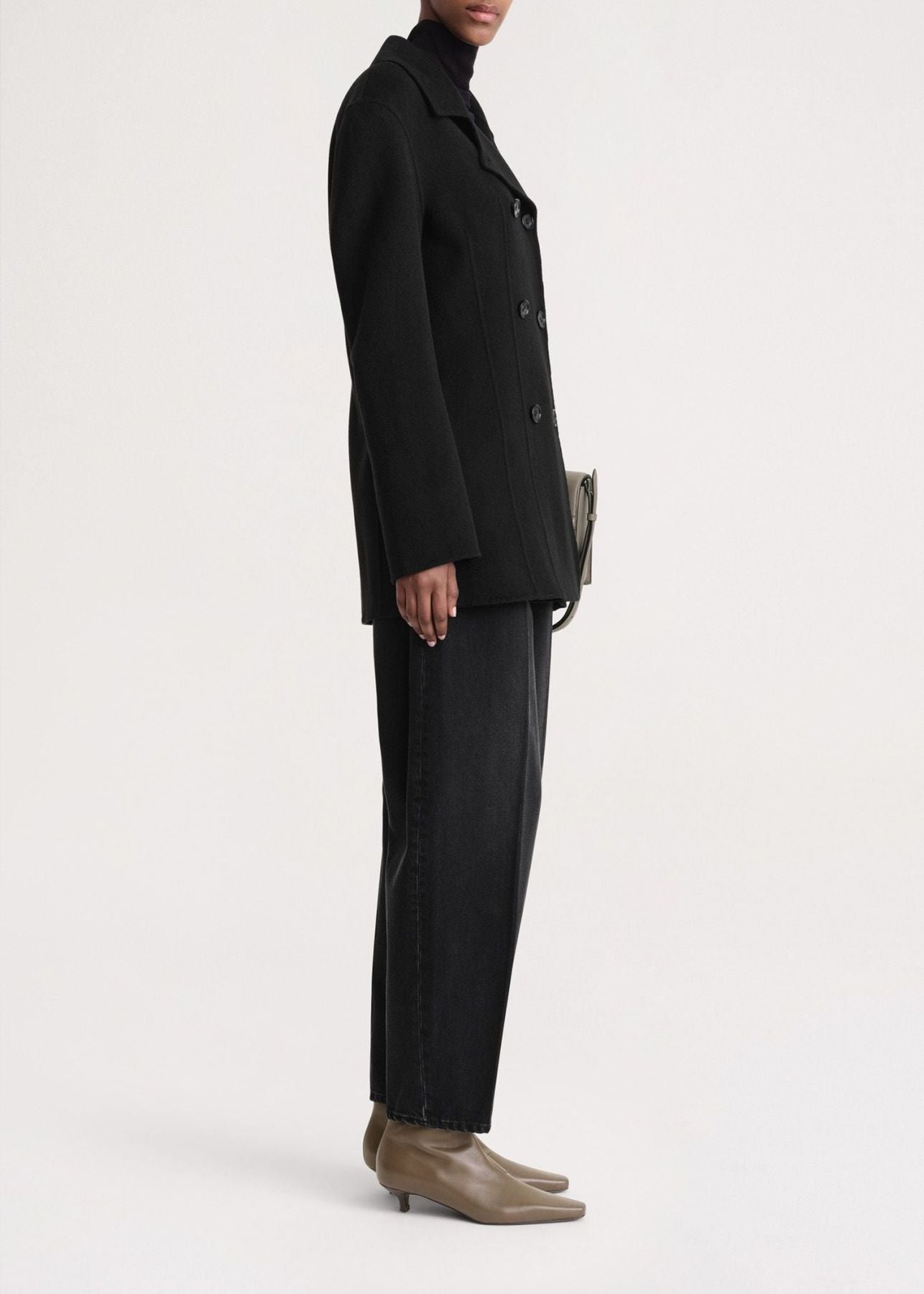 Veste structurée en laine - Black