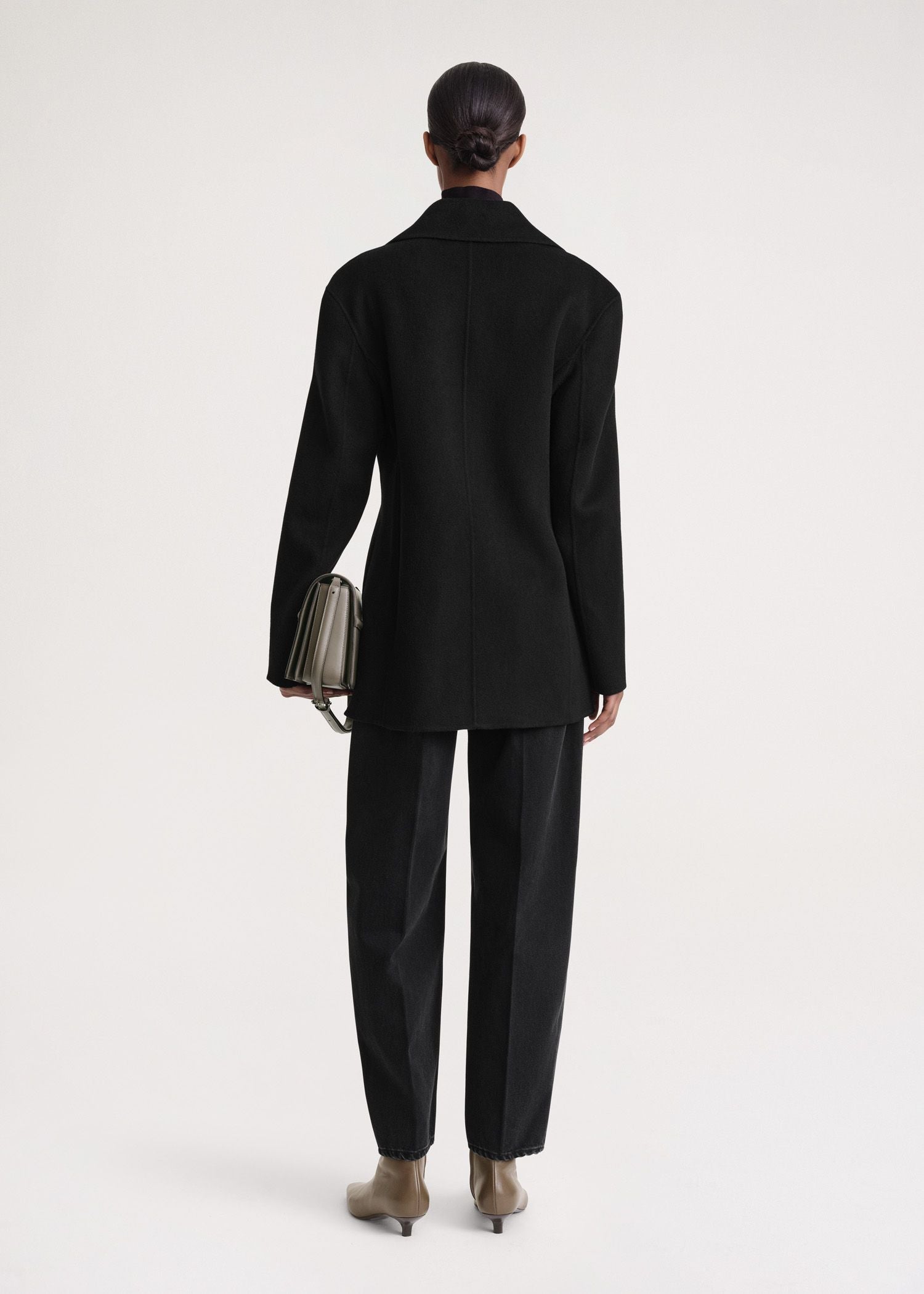 Veste structurée en laine - Black