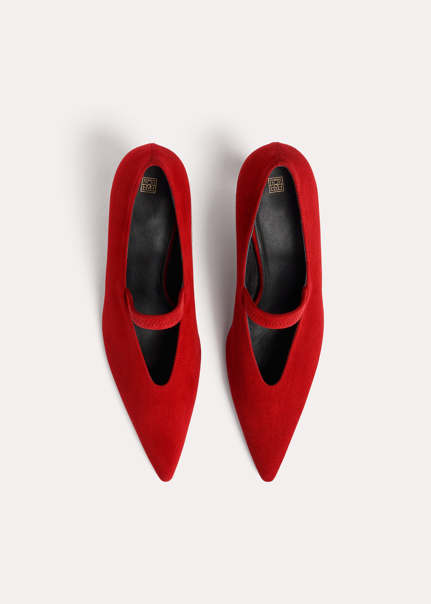 Leather Mary Jane 55 pumps - Scarlet