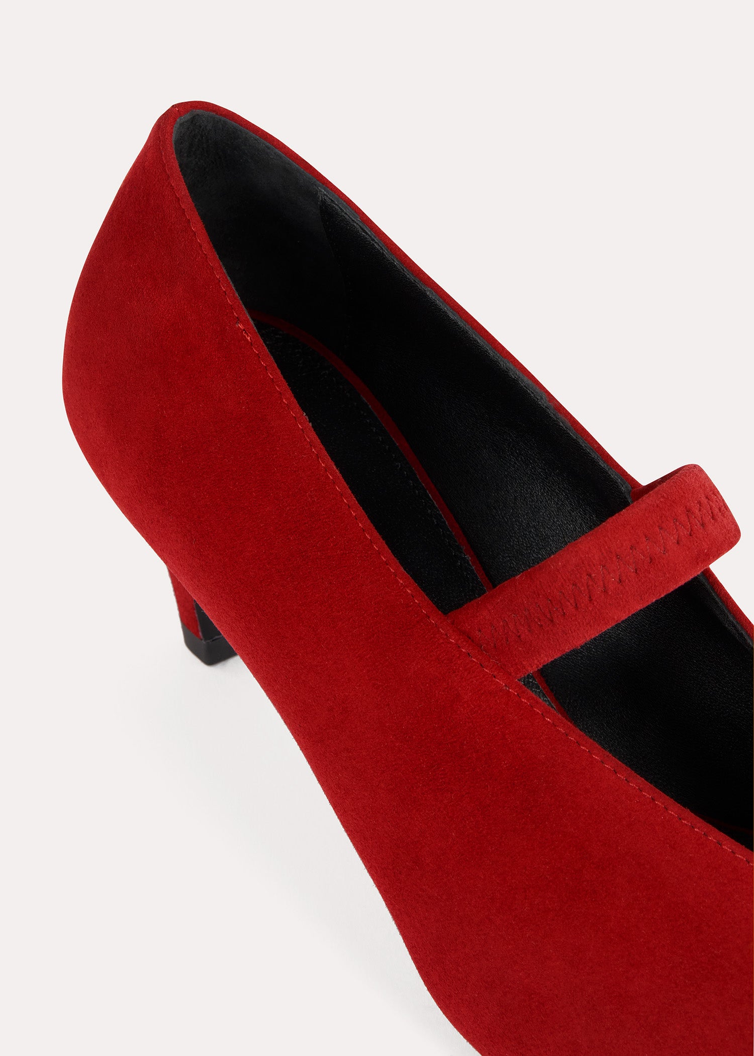 Leather Mary Jane 55 pumps - Scarlet