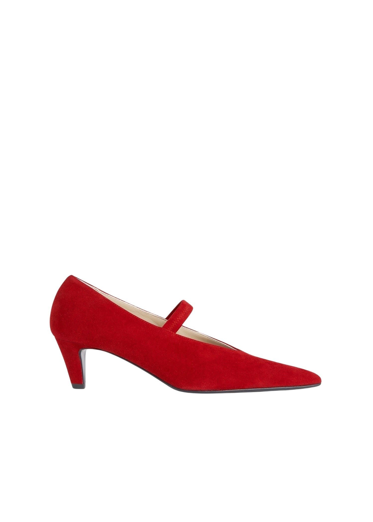Leather Mary Jane 55 pumps - Scarlet