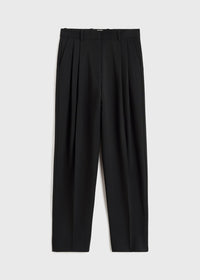 DOUBLE-PLEATED TAILORED TROUSERS