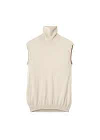 Pull à col roulé sans manches en laine - Hay