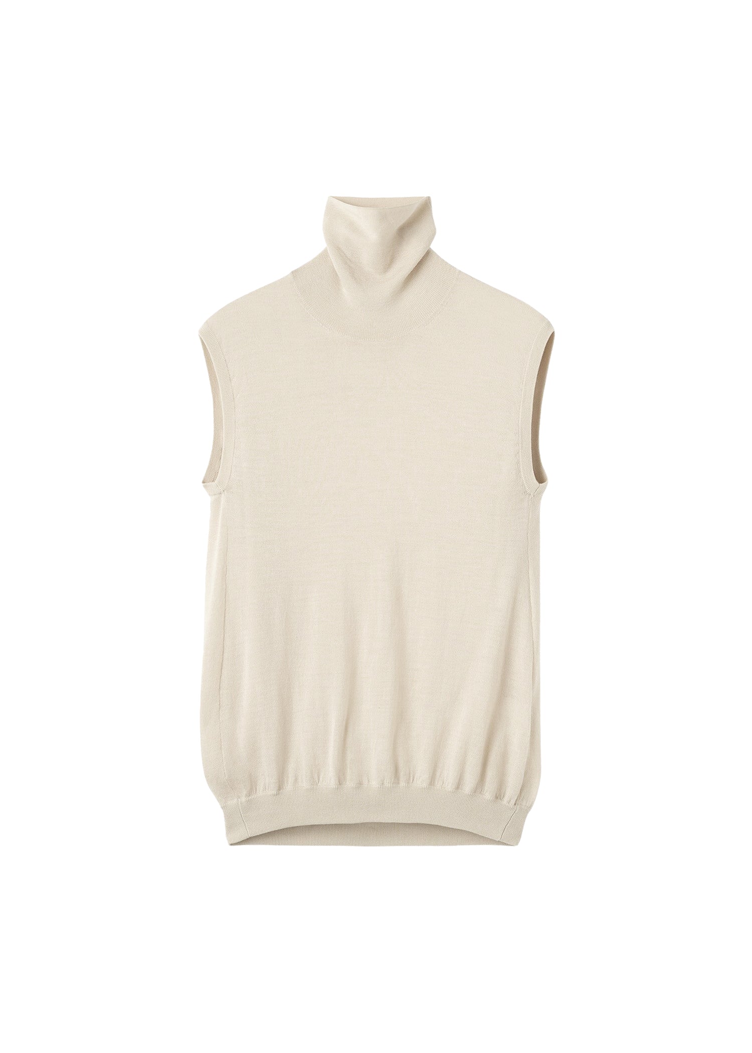 Pull à col roulé sans manches en laine - Hay