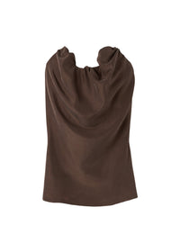 Bustier Moulage en soie - Saddle Brown