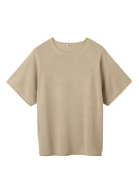 T-shirt oversize en soie - Mink