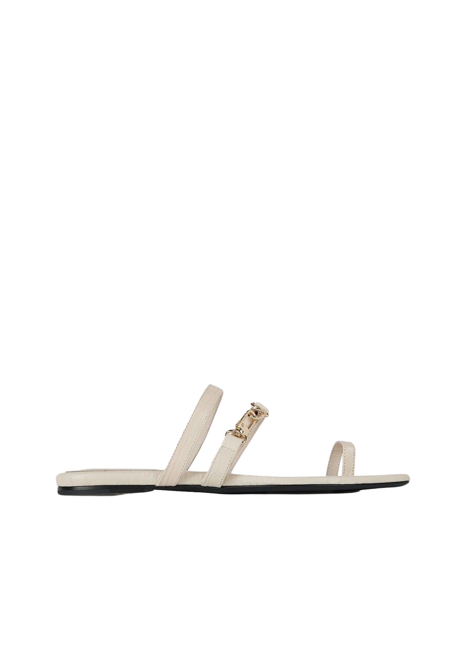 Sandales à double fermoir en cuir - Sand Croco