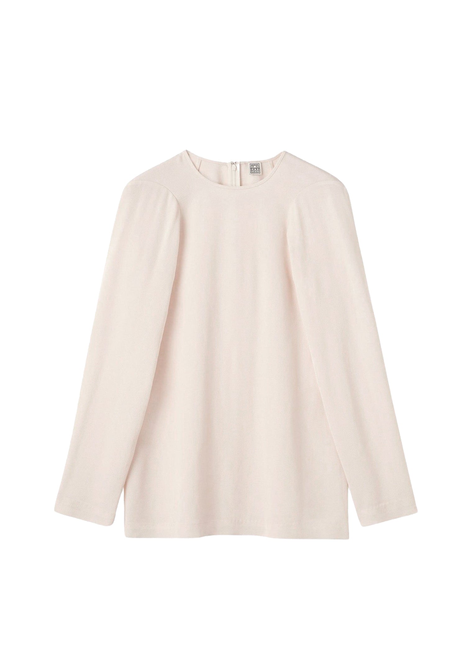 T-shirt à manches longues et épaules arrondies - Off White
