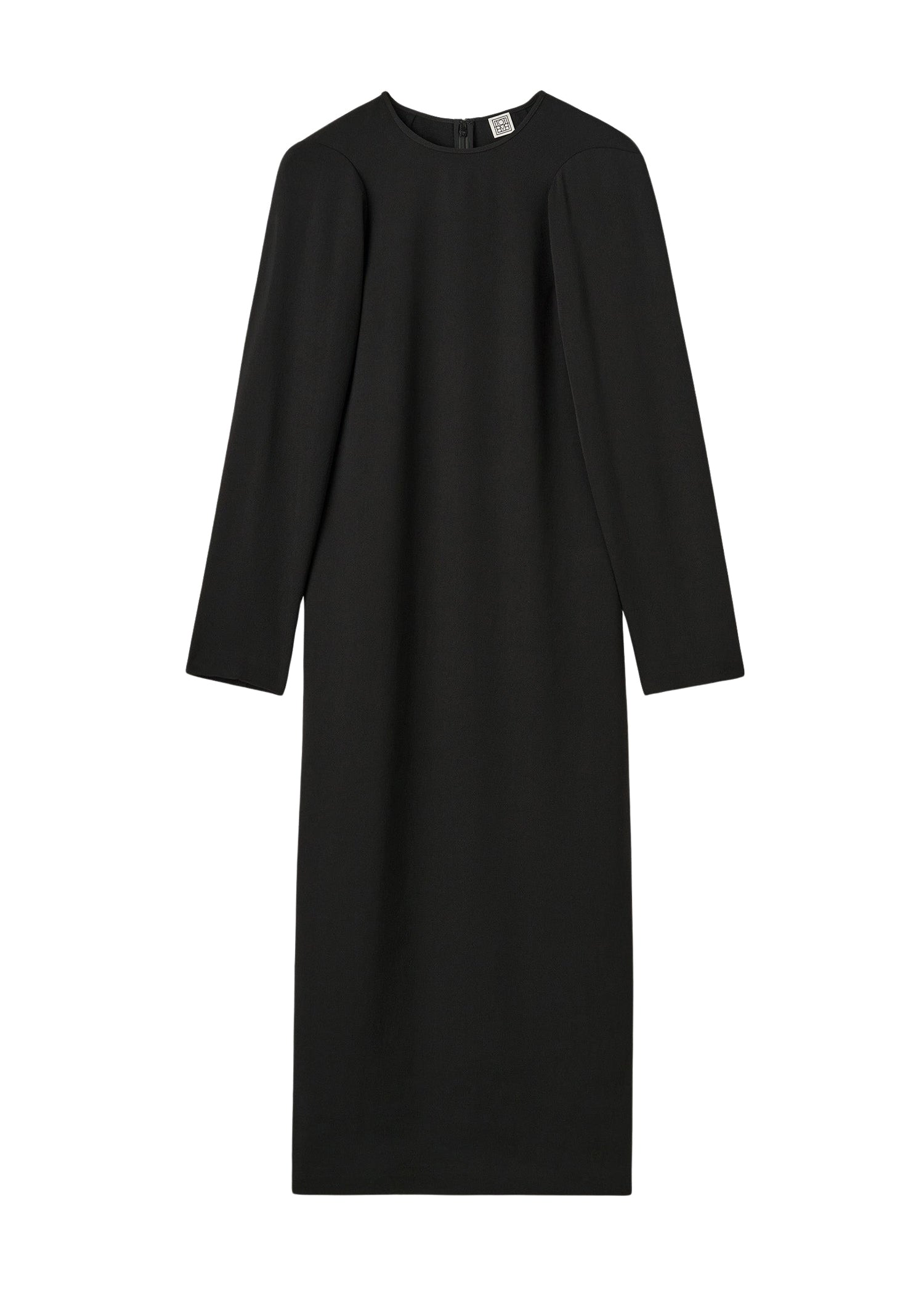 Robe midi à épaules échancrées - Black