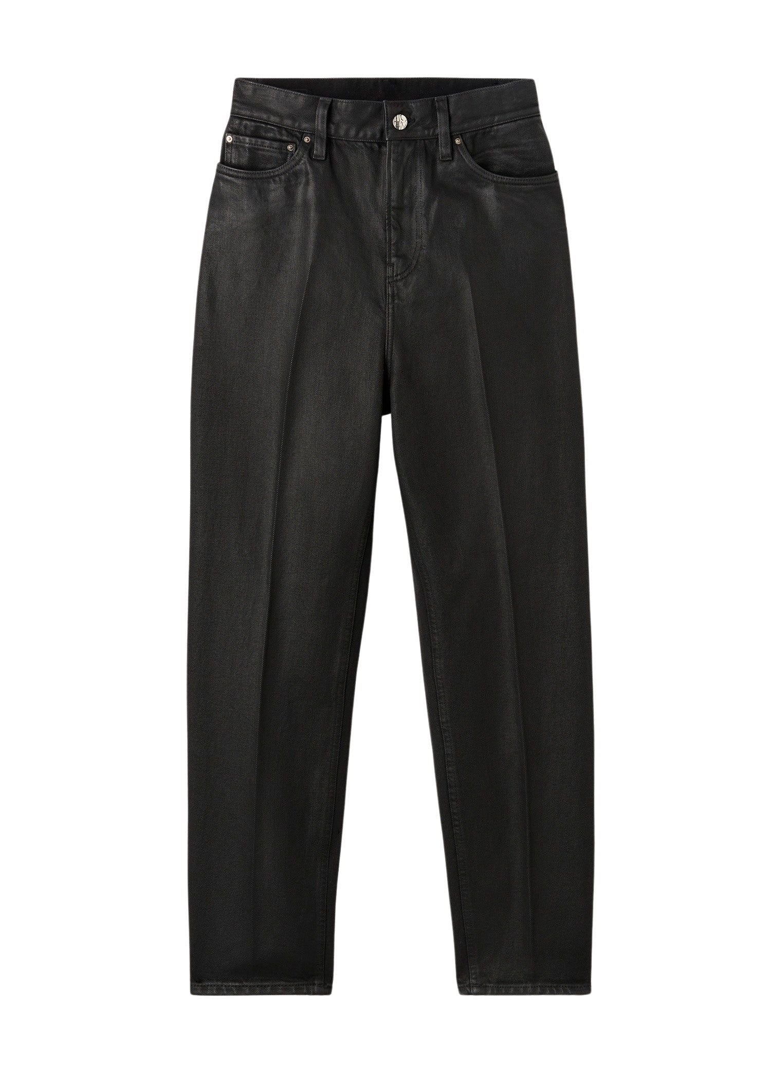 Pantalon fuselé en denim - Coated Black