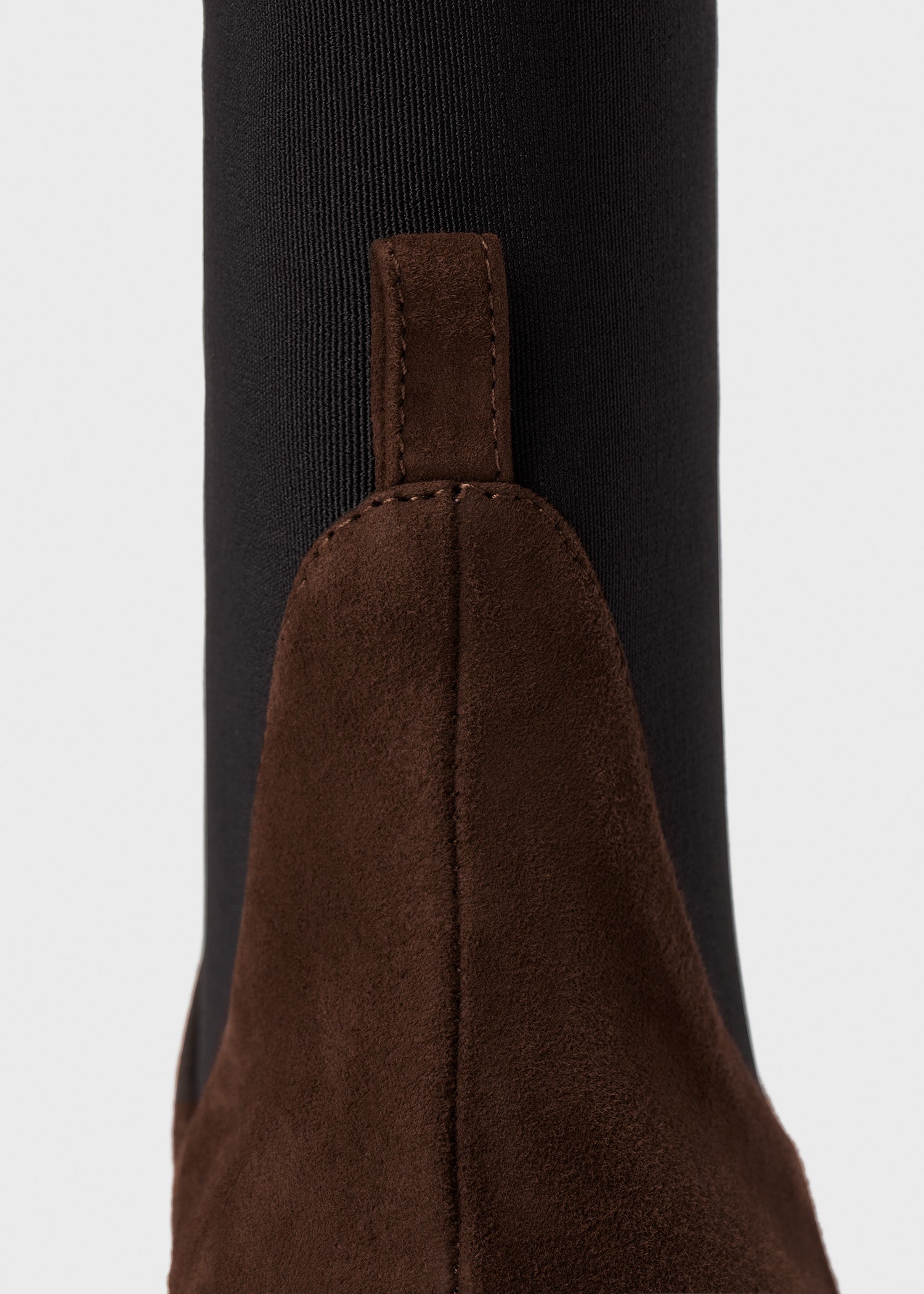 Bottines à talons moyen 55 en cuir - Chocolate Brown