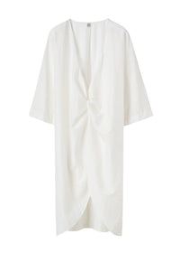 Blouse longue à nœuds brodé - Tofu