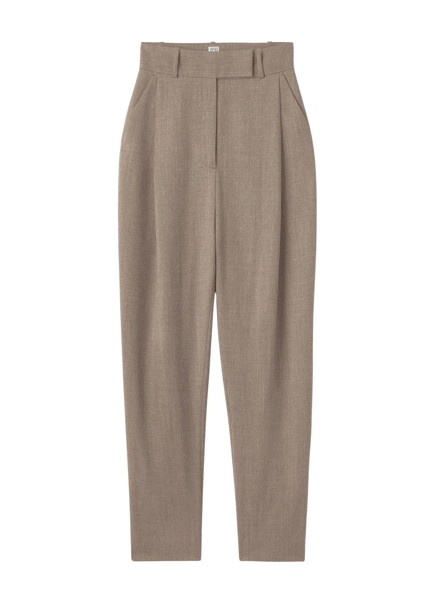 Pantalon à plis profonds - Mink