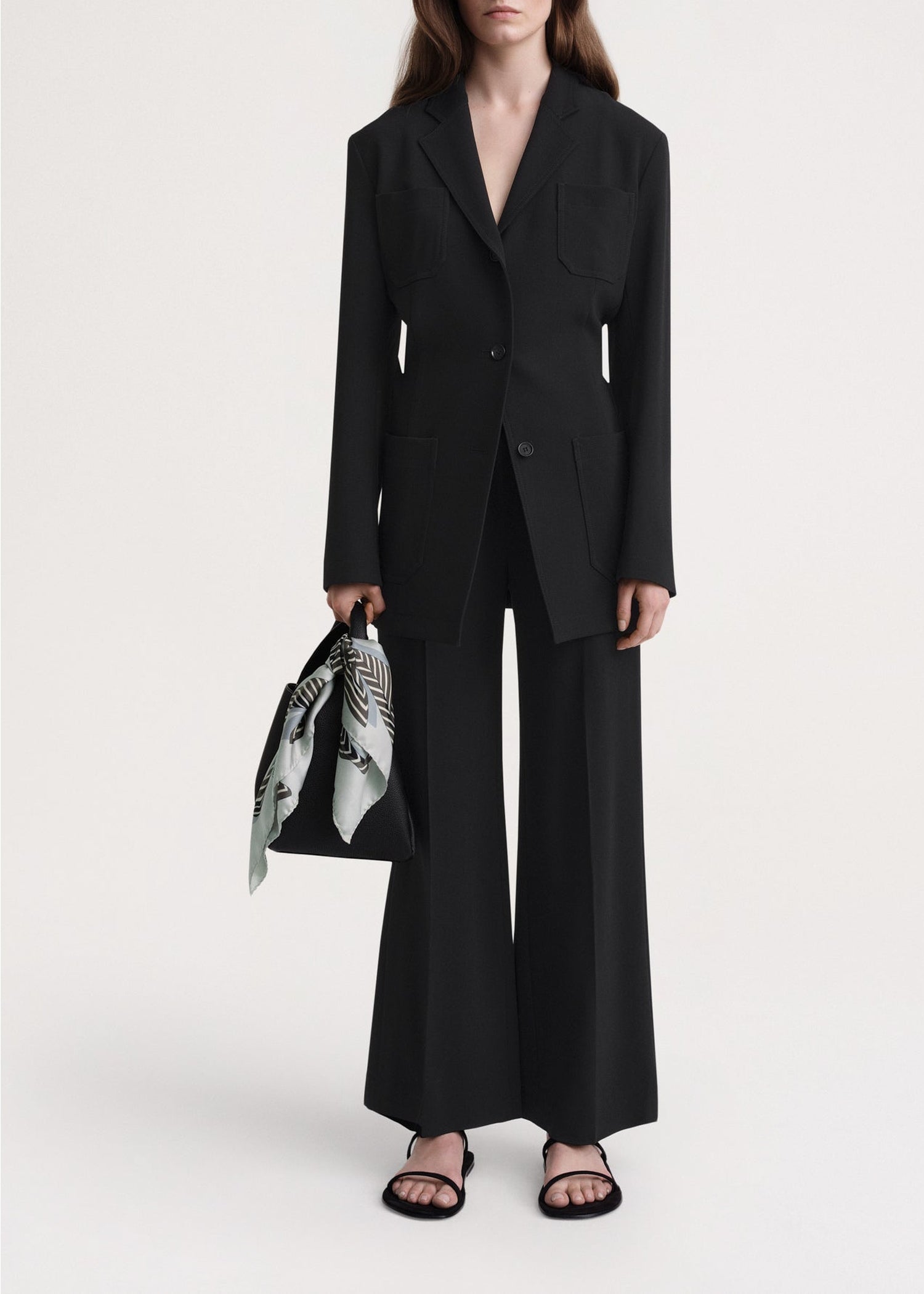 Blazer à revers crantés - Black