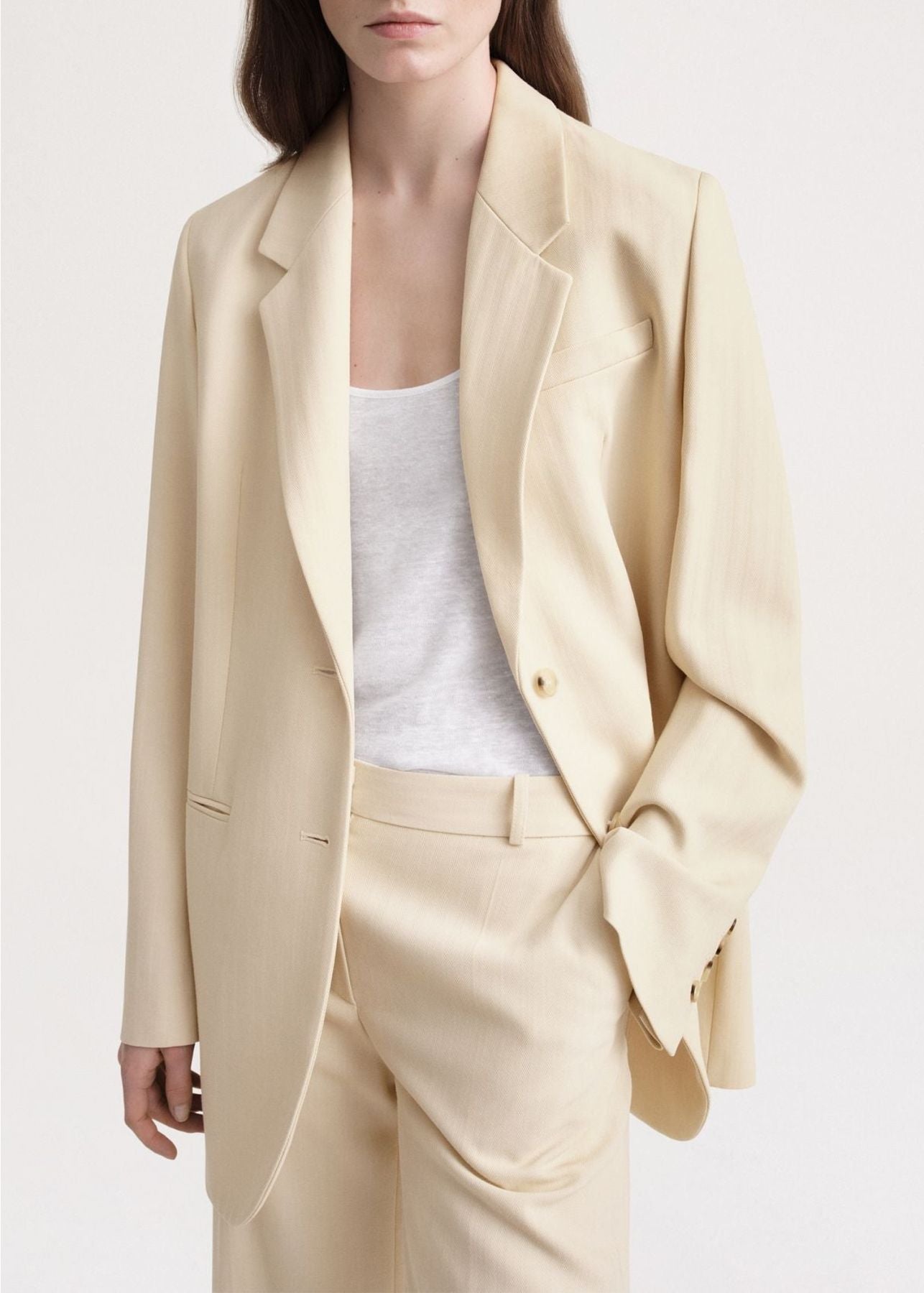 Blazer à chevrons - Bleached Sand