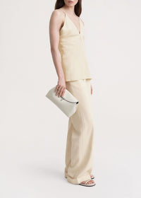 Débardeur Cami drapé en satin - Bleached Sand