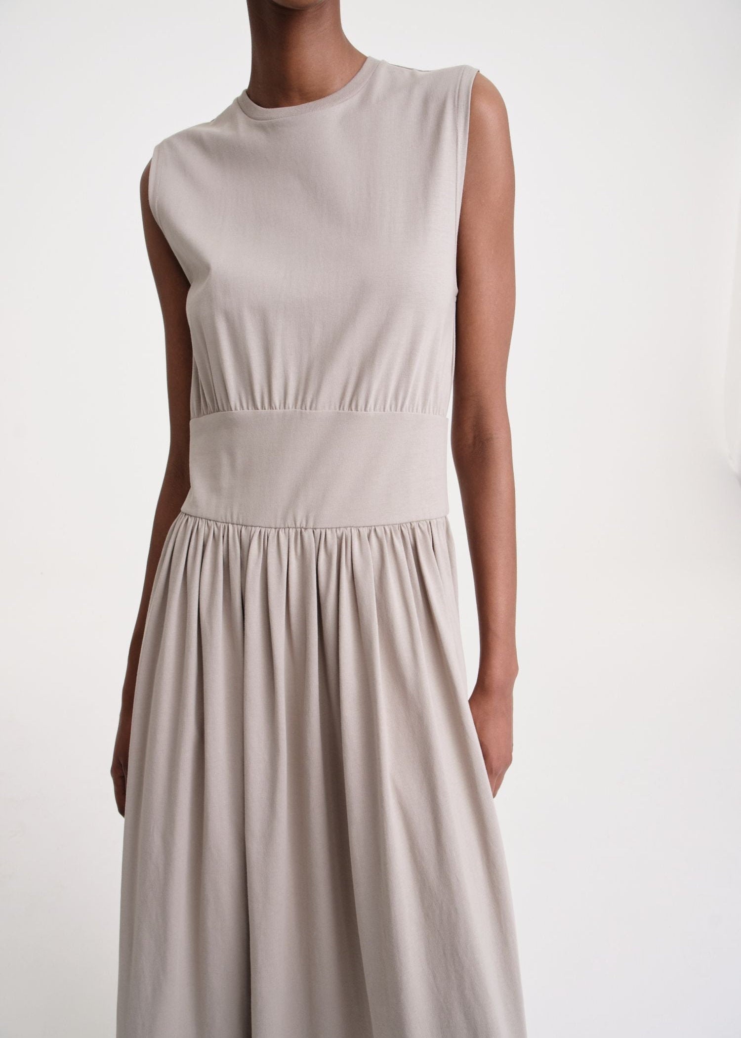 Robe midi sans manches - Pale Sage