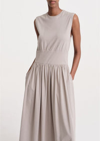 Robe midi sans manches - Pale Sage