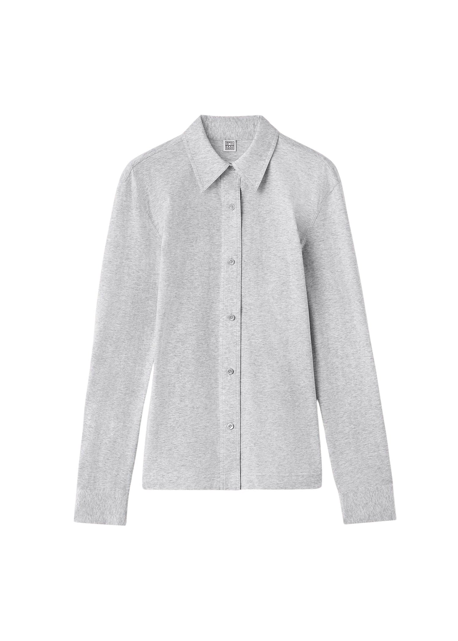 Chemise décontractée à col pointu - Grey Melange
