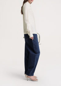 Casual shirt with pointed collar - Macadamia