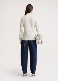 Casual shirt with pointed collar - Macadamia