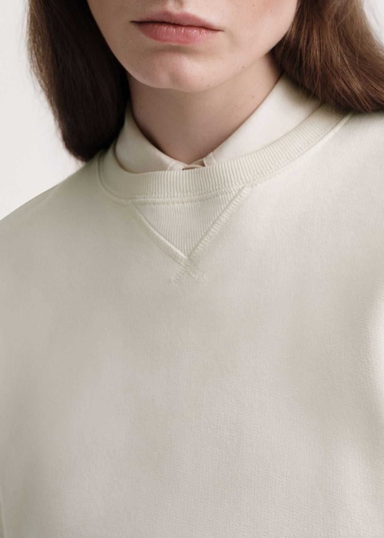 Sweatshirt à col rond - Off White