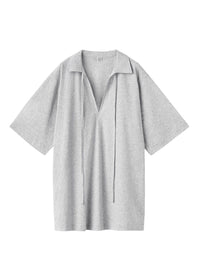 Tunique à encolure nouée - Grey Melange