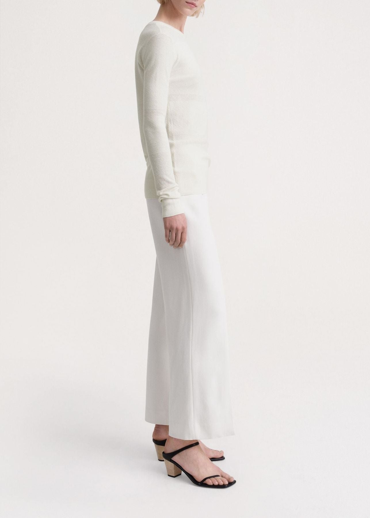 Horizontal striped sweater - Butter Cream