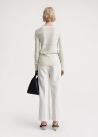 Horizontal striped sweater - Butter Cream