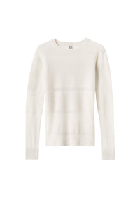 Horizontal striped sweater - Butter Cream