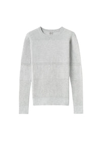 Pull à rayures horizontales - Light Grey Melange